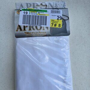 Best Value Textiles Professional 3 Center Pocket Bib Cloth Apron White 25 x 27"